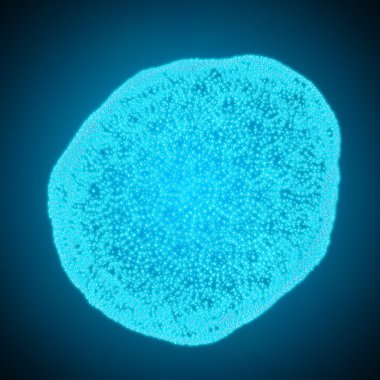 Noktalarından oluşan küre. Soyut küre kılavuz. 3D çizim