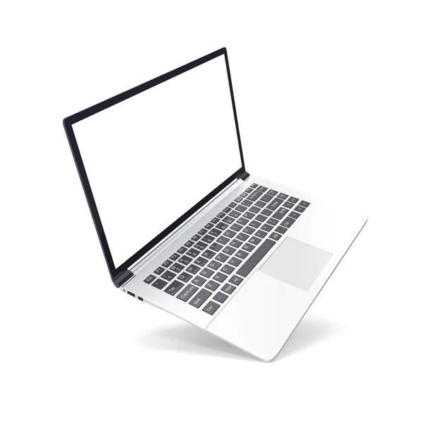 Laptop izolowany na białym tle. Ilustracja 3D — Zdjęcie stockowe