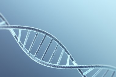 Concetp dijital illüstrasyon Dna yapısı. 3D render