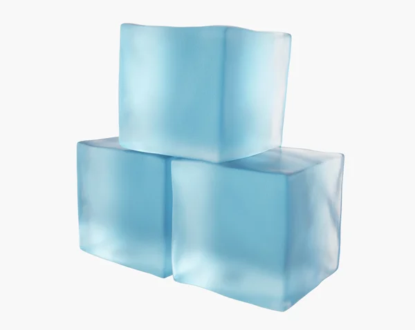 Cubo di ghiaccio traslucido — Foto Stock