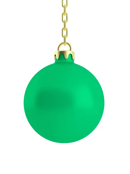 Gröna julgranskulor — Stockfoto