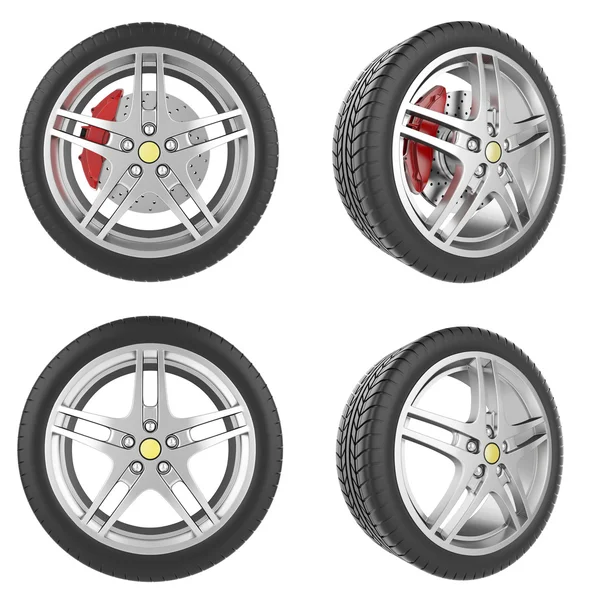 자동차 바퀴 세트 — 스톡 사진