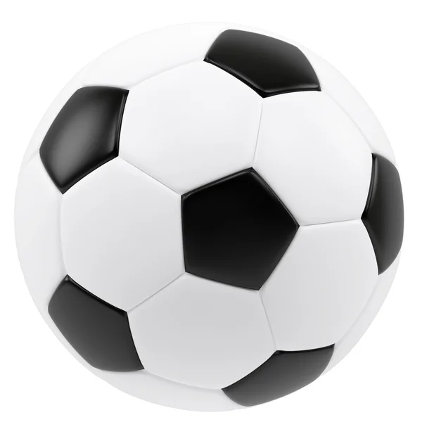 Fotbalový míč izolované na bílém pozadí. — Stock fotografie