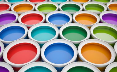 Arka plan boya, renkli teneke.