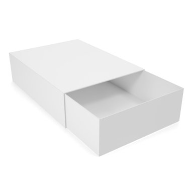 Açık beyaz boş kutu.