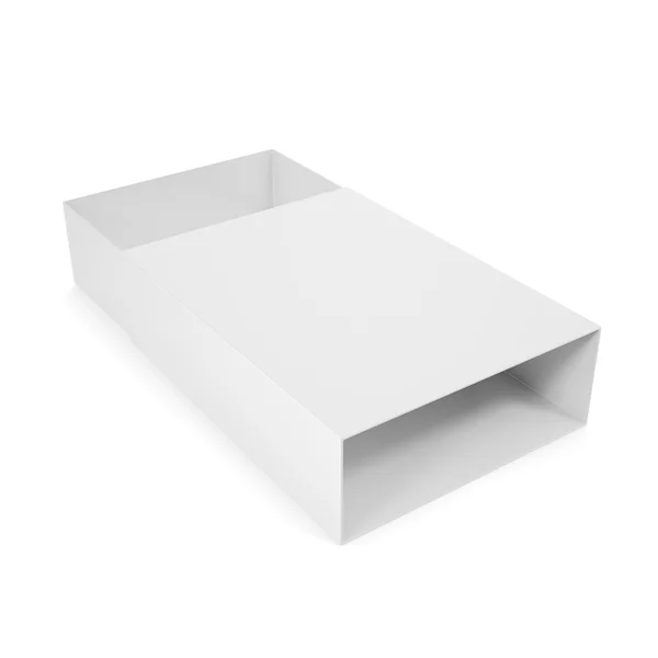 Open white blank box. — Stock Photo, Image