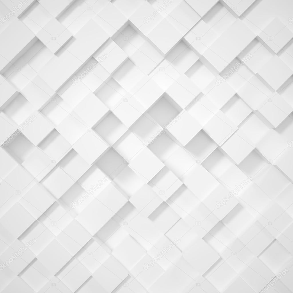abstract white background rhombus, cubes.
