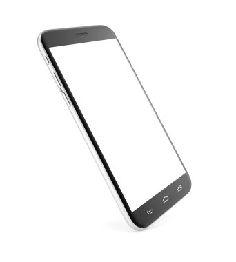 Smartphone, cep telefonu, boş bir ekran ile.