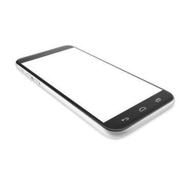 Smartphone, cep telefonu, boş bir ekran ile.