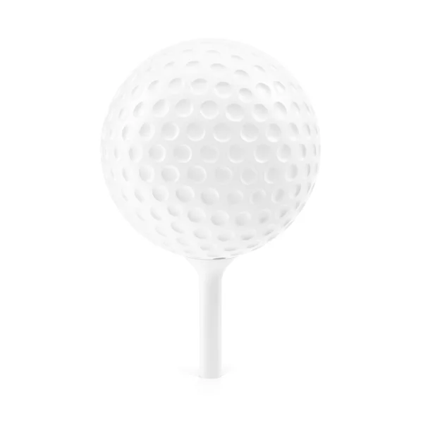 Golf ball on rack. — Stock Photo, Image