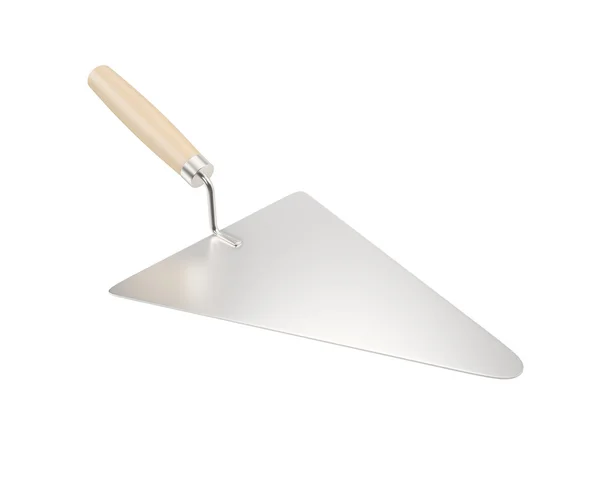 Metal spatula, trowel with wooden handle. — Stock Photo, Image