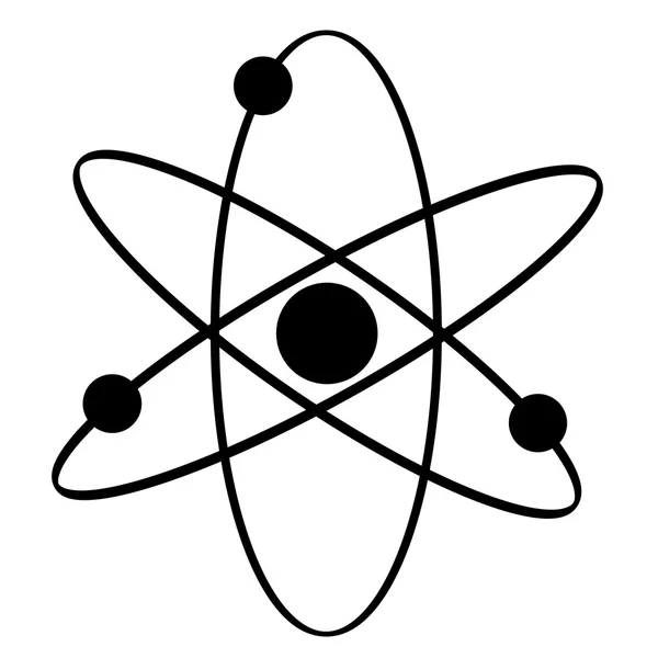 Flachbild-Atom-Symbol — Stockfoto