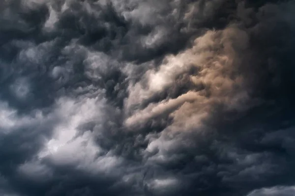 Pioggia Buia Tempestosa Cielo Nuvoloso Durante Stagione Delle Piogge Monsoniche Fotografia Stock