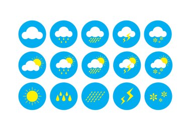 Weather simge simgeler.