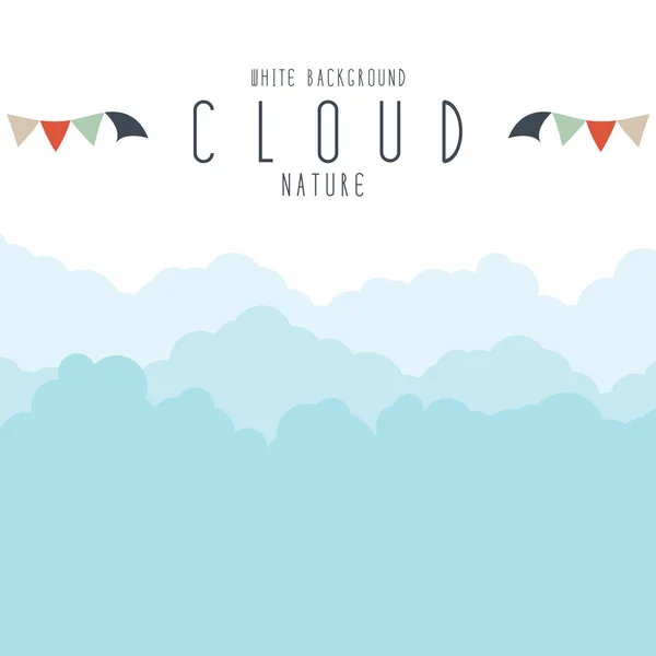 Cloudscape of mist. — Stockvector