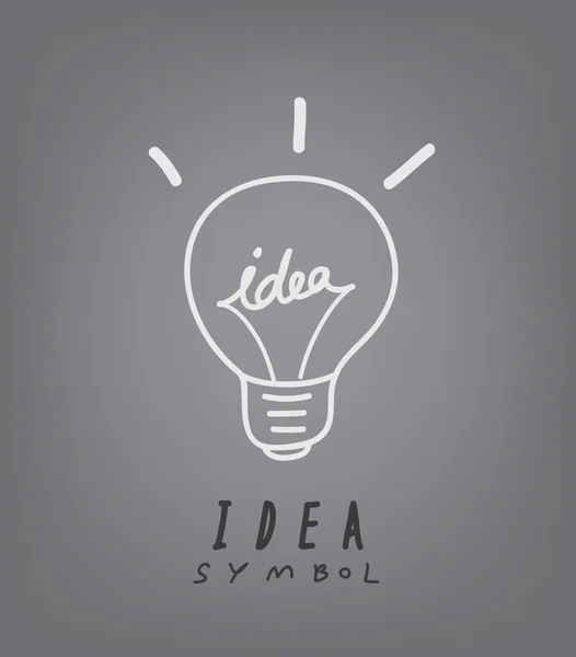 Žárovka a myšlenkou koncepce symbol. — Stockový vektor