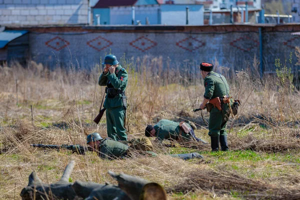 第二次世界大战的重建 德国分遣队继续进攻 伟大的卫国战争敖德萨的解放2021年4月18日 — 图库照片