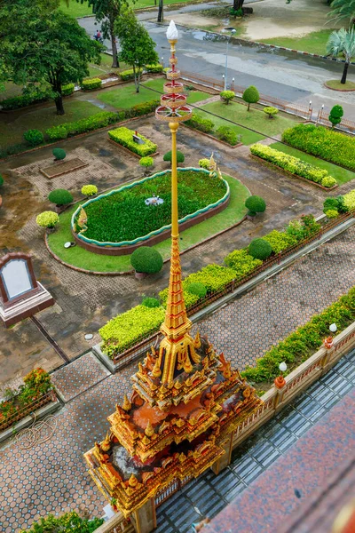 Monastic temple in Thailand. View from above — Photo
