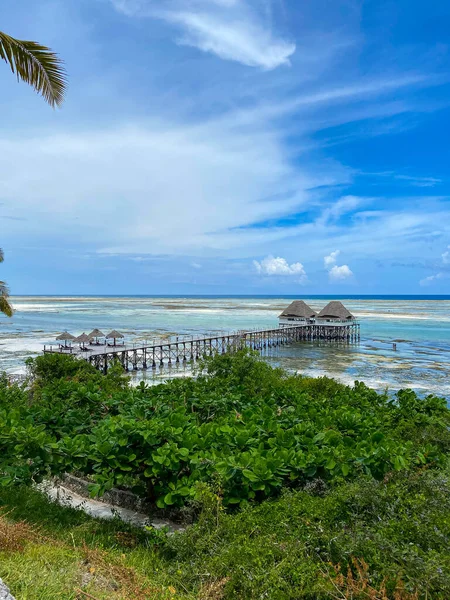 Kiwengwa, Zanzibar 'daki su villalarının manzarası