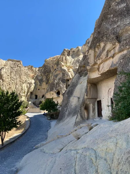 Kościoły jaskiniowe w Goreme skansen — Zdjęcie stockowe