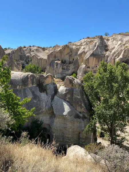 Kościoły jaskiniowe w Goreme skansen — Zdjęcie stockowe