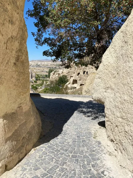 Kościoły jaskiniowe w Goreme skansen — Zdjęcie stockowe