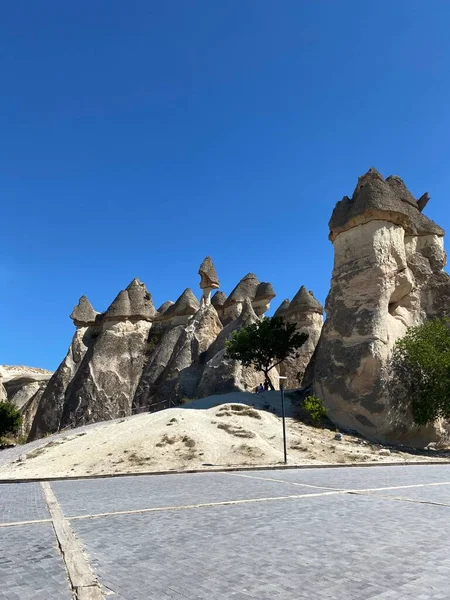 Kościoły jaskiniowe w Goreme skansen — Zdjęcie stockowe