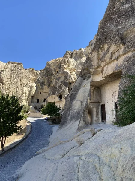 Kościoły jaskiniowe w Goreme skansen — Zdjęcie stockowe