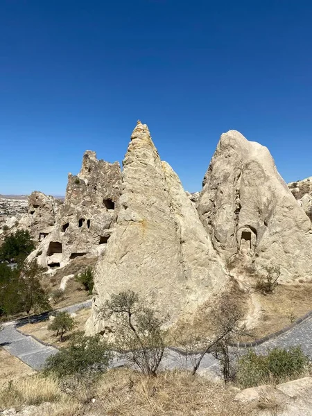 Kościoły jaskiniowe w Goreme skansen — Zdjęcie stockowe