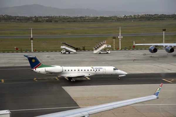 Jet de passagers Air Namibian au Cap Afrique du Sud — Photo