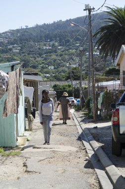 Hout Bay Western cape Güney Afrika için Imizamo Yethu İlçesi