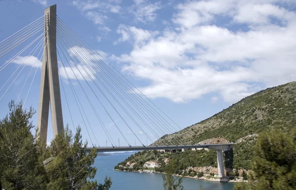 THE FRANJO TUDMAN BRIDGE DUBROVNIK CROATIA — Stock Photo, Image