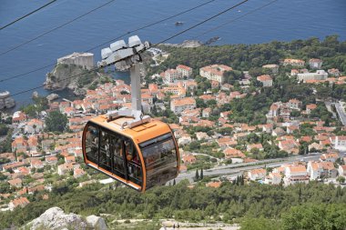 Dubrovnik teleferik Mount Syd zirvesine