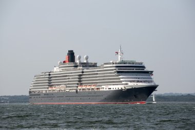 Cunard Cruise Gemi Kraliçe Victoria devam Southampton su İngiltere'de İngiltere'de