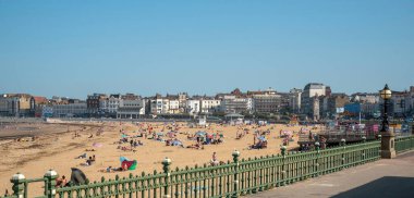 Margate, Kent, England, UK. 2020. Old town Margate and the main beach sands. clipart