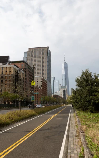 Nueva York Estados Unidos Mayo 2020 Ciclismo Largo Del Río — Foto de Stock