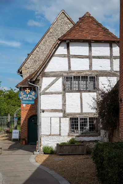 Romsey Hampshire England Storbritannien 2021 Det Historiska King John House — Stockfoto