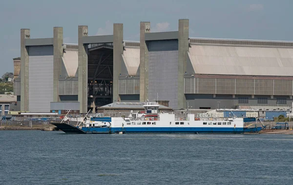 Plymouth Devon Inglaterra Reino Unido 2021 Ferry Roro Torpoint Que — Fotografia de Stock