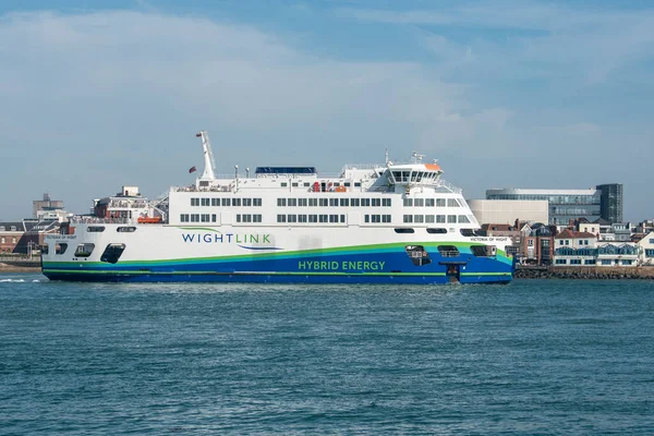 Portsmouth Inglaterra Reino Unido 2021 Transbordador Pasajeros Roro Vechicle Que — Foto de Stock