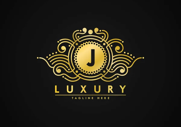 Letter Logo Luxusdesign Badge Vorlage Für Marke Einzigartige Textur — Stockvektor