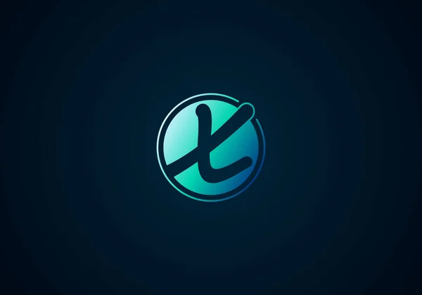 Letter Linked Circle Logo 아이콘 템플릿 — 스톡 벡터