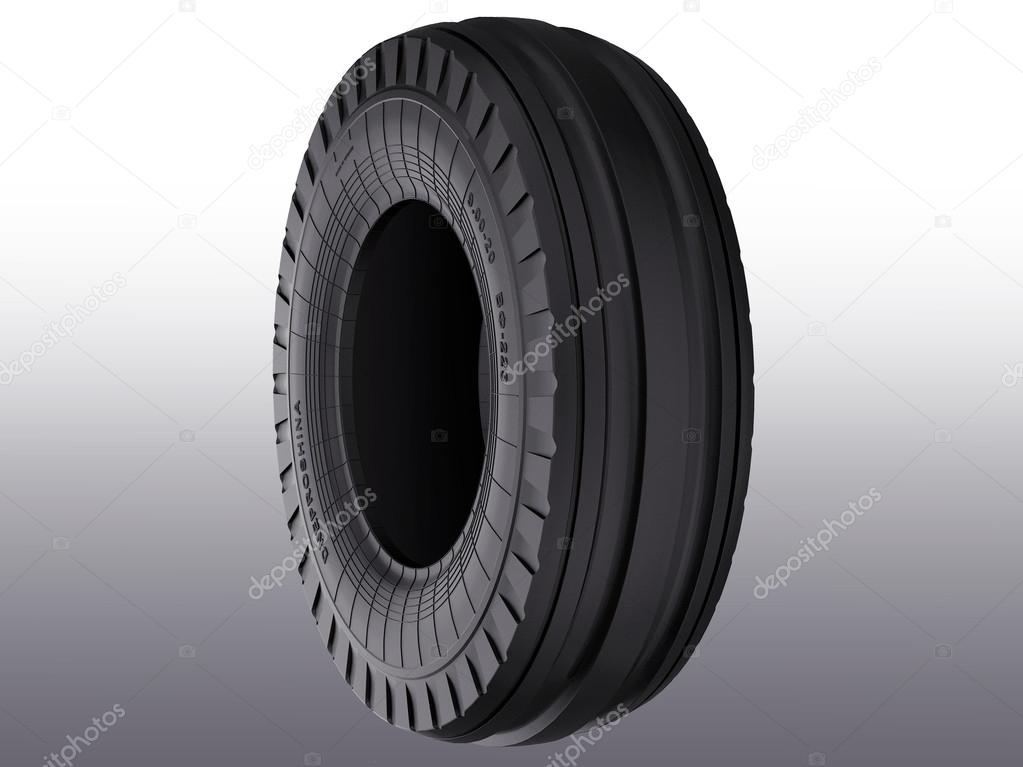 pneu tracteur 3d