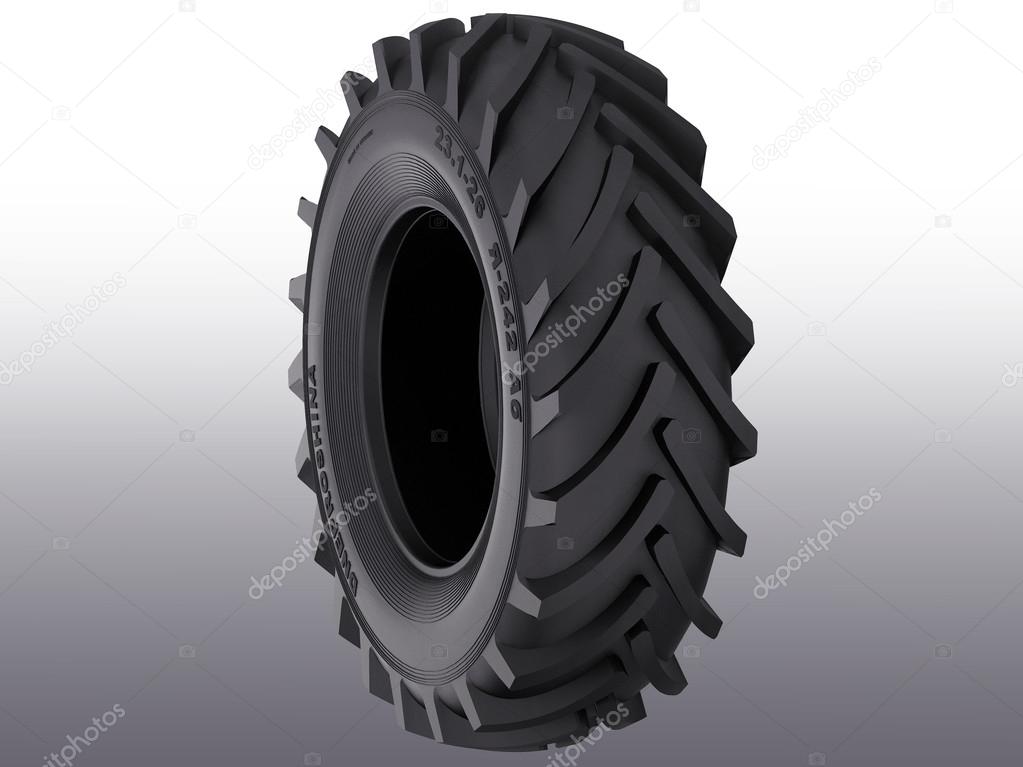 pneu tracteur 3d