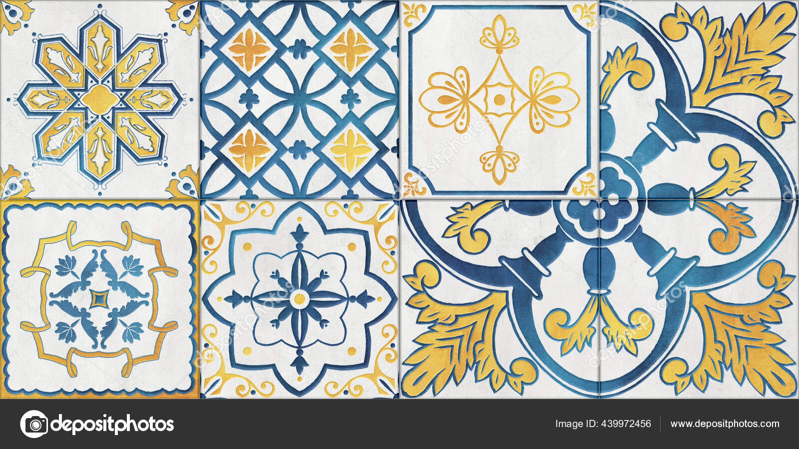 Diseño Digital Azulejos Pared Coloridos Para Baño Cocina Patrón Baldosas —  Foto de stock #439972456 © AV_designer, image size:1600x900