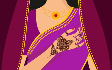 Öğe yoga mudra el Mehdi desenleri ile. Vektör çizim için bir yoga stüdyosu, dövme, Kaplıcalar, kartpostallar, Hatıra Eşyası. Hint geleneksel yaşam tarzı.