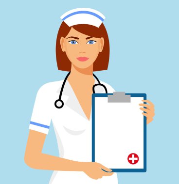 Pano vektör illüstrasyon tasarımlı doktor