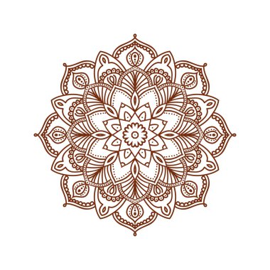 Mandala yuvarlak süs, dekoratif duvar kağıdı.