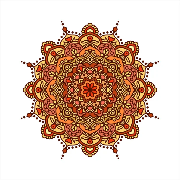 Ornamento Redondo Mandala Fondo Pantalla Decorativo — Archivo Imágenes Vectoriales