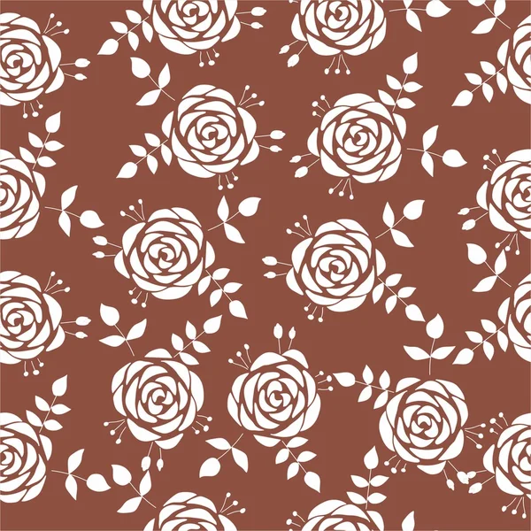 Fundo floral sem costura — Vetor de Stock