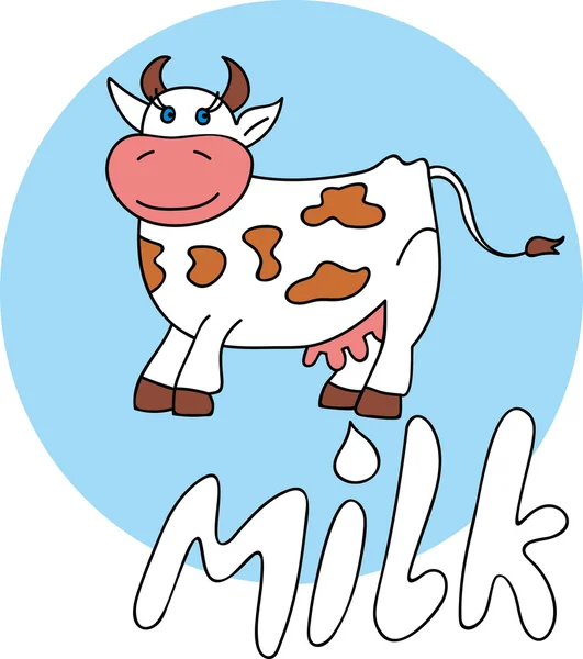 Ilustração de uma vaca — Vetor de Stock